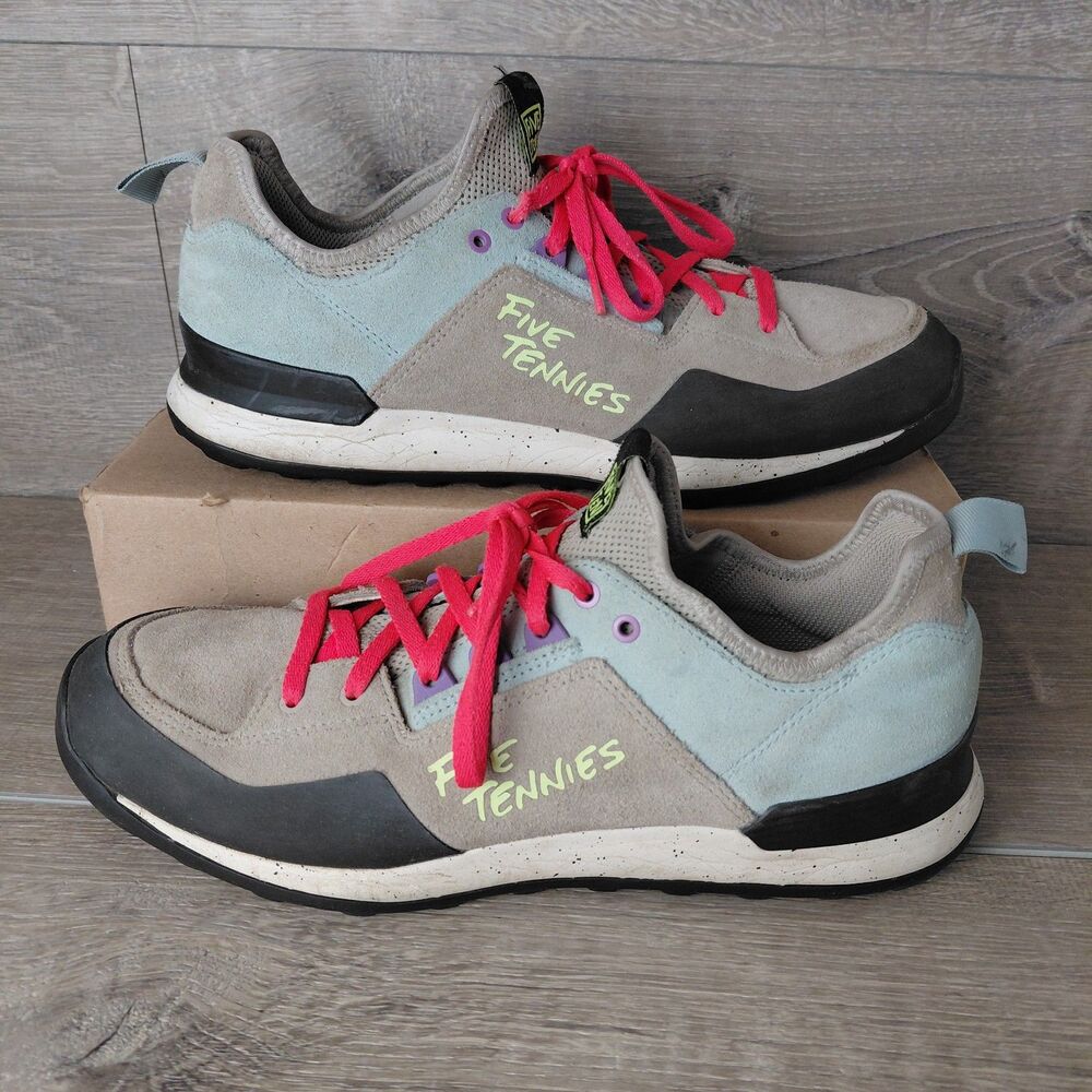 Adidas Five Ten 5.10  Tennies Approach Shoes Women 9.5 Gray Suede Stealth Hiking